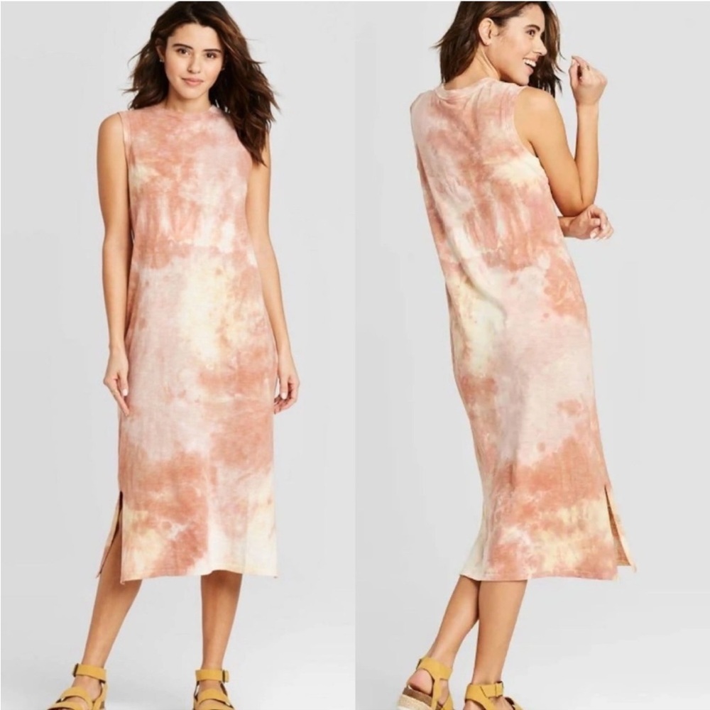 NWT! Universal Thread Tie Dye Midi Tank Dress